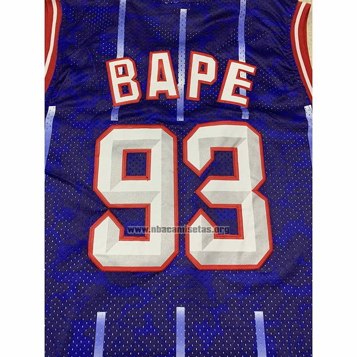 Camiseta Boston Celtics Bape NO 93 Hardwood Classic Azul